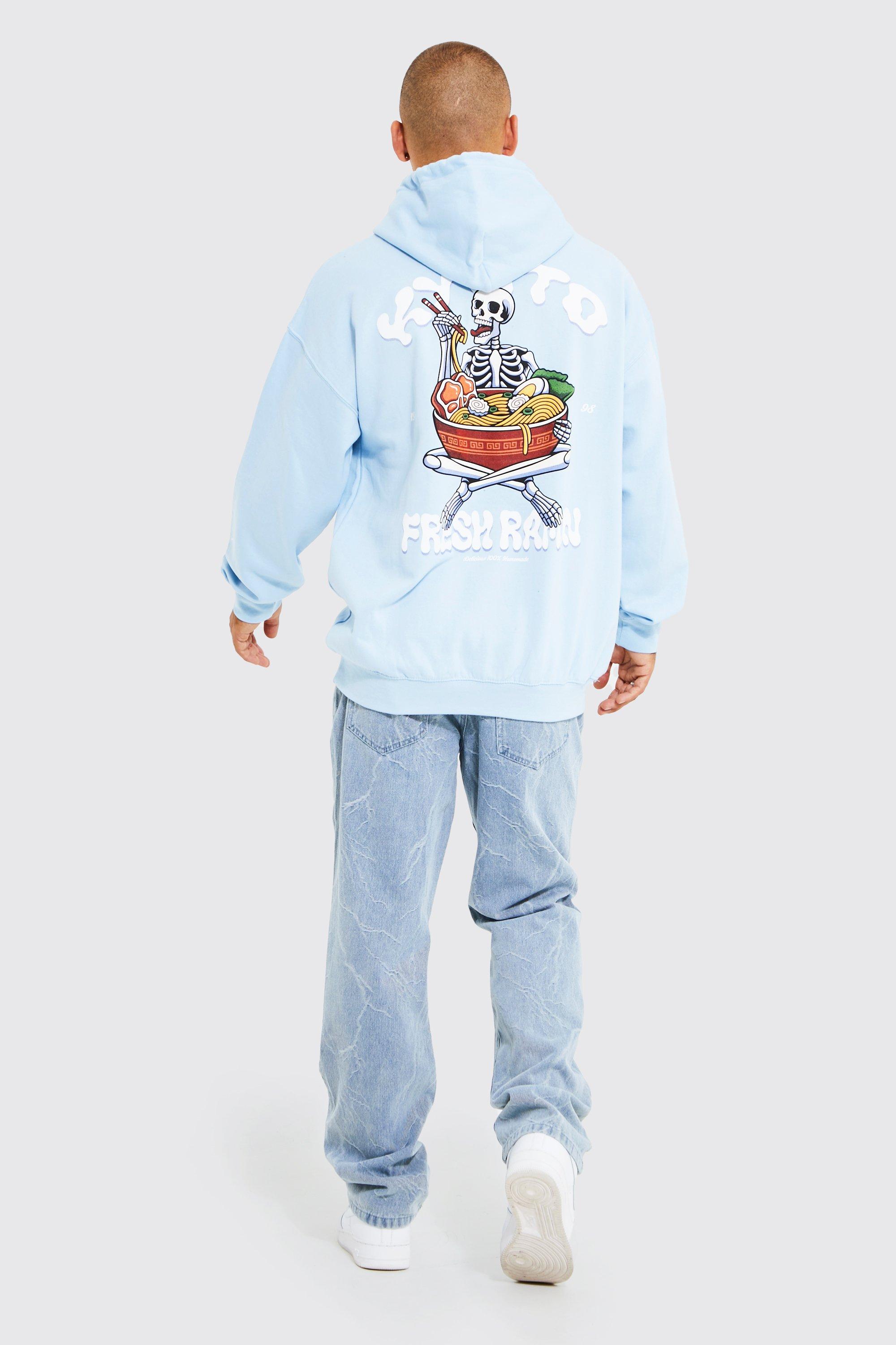 Oversized Fresh Ramen Graphic Hoodie